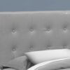 Queen Size, Bed Headboard Only, Upholstered, Durable Construction Transitional - Gray - Image 2