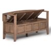 Adams - Entryway Storage Bench - Rustic Natural Aged Brown - Image 2
