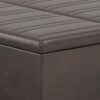 Ellis - Coffee Table Storage Ottoman - Distressed Brown - Image 9