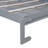 Full Size Murphy Wall Bed With Top Cabinets Space Saving - Gray - Image 3