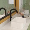 Modern Rectangular Bathroom Vessel Sink Glossy Porcelain Ceramic Vanity Basin Design For Contemporary Bathroom Decor - White - Image 6