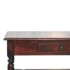 Turned Legs Console Table - Brown - Image 4
