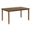 6 Piece Kitchen Dining Table Set Wooden Rectangular Dining Table, 4 Chairs And Bench Family Furniture - Natural Cherry - Image 13