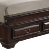 King Storage Bed Elegant - Cappuccino - Image 7
