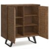 Lowry - Medium Storage Cabinet - Rustic Natural Aged Brown - Image 2
