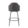 Ahoy - Contemporary Fixed Height Counter Stool (Set of 2) - Black / Charcoal - Image 5