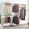 Devi - Wall Mounted Closet System With Modular Design And Ample Storage - White - Image 9
