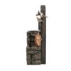Decorative Two Tiered Water Fountain With Woodland Animal Design, Outdoor Fountain With Light And Pump - Multi - Image 2
