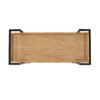 Modern Industrial Bar Cart With Shelving And Casters - Natural - Image 11