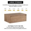 Contemporary 30" Bathroom Cabinet With Soft Close Drawer In Excluding Sink - Imitative Oak - Image 5