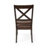 Country Style Dining Chairs (Set of 2) With Cross Back Design - Brown - Image 8