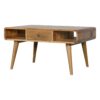Curved Coffee Table - Oak - Image 2