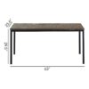 Harry - Contemporary Wood And Metal Computer Desk - Black / Gray - Image 2