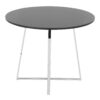 Cosmo - Canary Contemporary Dining Table - Chrome / Black - Image 4