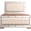 Queen Bed Elegant With Minimalist Design - Off White - Image 2