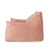 Allea - Velveteen Bean Bag Chair With Armrests, Soft Velvet - Pink - Image 6