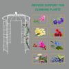 Metal Garden Arch Iron Garden Arbors Gazebo Dia High Birdcage Shape Pergola Pavilion For Wedding Ceremony - Cream White - Image 12