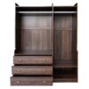Open Wardrobe Storage For Bedroom - Brown - Image 2