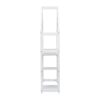 House-Shaped Wooden Writing Desk, Kids Study Table, Bookshelf & Toy Storage - White - Image 11