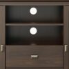 Artisan - Tall TV Media Stand - Tobacco Brown - Image 5