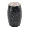 Boho Mosaic Side Table With Ceramic Tile Top - Black - Image 4