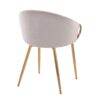 Claire - Contemporary / Glam Chair (Set of 2) - Gold / Silver - Image 4