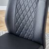 Modern Dining Chairs With Padded Seat And Metal Legs For Kitchen Living Bedroom Dining Room (Set of 4) - Black - Image 7
