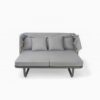 Outdoor Patio Daybed Rattan Daybed Outdoor Sunbed With Detachable Pillows For Patio, Backyard, Pool - Gray - Image 12
