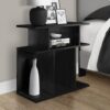 Accent Table, Side, Durable Construction Contemporary & Modern - Black - Image 3