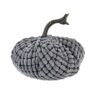 Chenille Weighted Pumpkin Ornament Decor For Holiday Harvest Festival Fall Festival & Thanksgiving (Set of 2) - Gray - Image 8