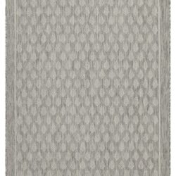 Sunshine - 5'3" X 7'3" Indoor, Outdoor Polypropylene Area Rug - Silver