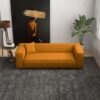 Marshall - Modern Boucle Sofa - Dark Yellow - Image 11