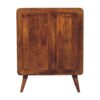Curved Nordic Charm Cabinet - Brown - Image 7