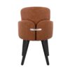 Dahlia - Contemporary Dining Chair (Set of 2) - Camel / Black - Image 5