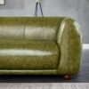 Marlon - Luxury Italian Leather Sofa - Green - Image 2