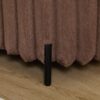 Contemporary Faux Fur Flip Top Storage Bench With - Black Metal Legs, Wide - Brown - Image 6