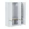 6 Doors Wardrobe Storage For Bedroom - White - Image 2