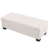 Textured Boucle Ottoman Bench With Hinged Lid For Seating And Storage - Beige - Image 13