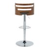 Cosi - Mid-Century Modern Adjustable Barstool (Set of 2) - Walnut / Charcoal - Image 5