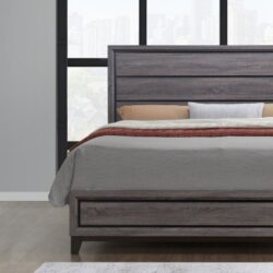 Mirage - Queen Bed - Gray / Black