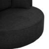 360 Degree Swivel Accent Barrel Chair With Removable Pillows - Black - Image 17