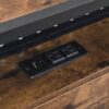 Modern Full Size Metal Platform Bed Frame With Wooden Headboard USB Charging Station Storage Drawers LED Lights - Black / Brown - Image 16