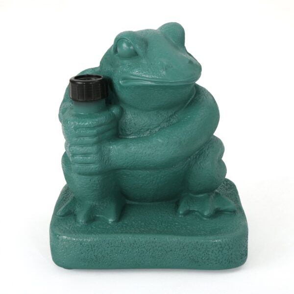 Whimsical - Frog Neptune Umbrella Base Concrete - Green
