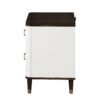 Carena - Night Stand With USB - White / Walnut - Image 5