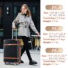 Hardshell Luggage Sets 3 Piece Double Spinner 8 Wheels Suitcase With Tsa Lock Lightweight 20''24''28'' - Black - Image 7