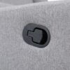 Pronto - Swivel Glider Recliner With Pillow - Rich Gray - Image 5