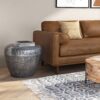 Preston - Metal Side Table - Antique Silver - Image 9
