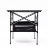 Folding Outdoor Table With Carrying Bag, Lightweight Aluminum Roll-Up Square Table For Indoor, Outdoor Camping, Picnics, Beach, Backyard, Bbq, Party, Patio - Black - Image 7