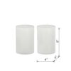 Unscented Soy Wax Candle (Set of 2) - White - Image 9