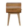 Circular Open Slot Nightstand - Oak - Image 8